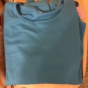 Set of 3 Waffle Knit Long Sleeve Top (L)